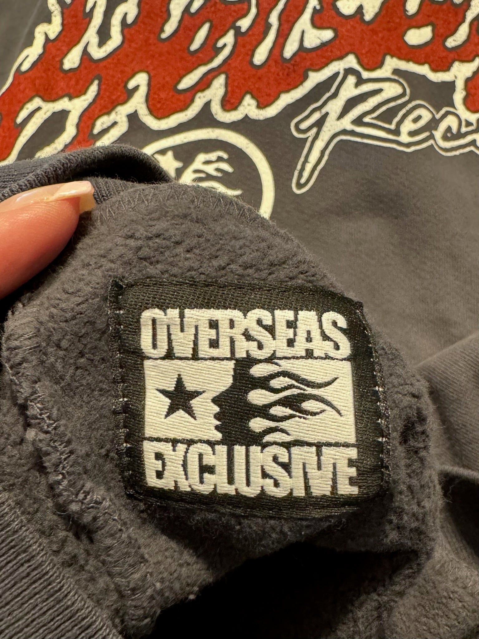 Hellstar Studios Records Tour Hoodie Washed Black (OVERSEAS EXCLUSIVE)