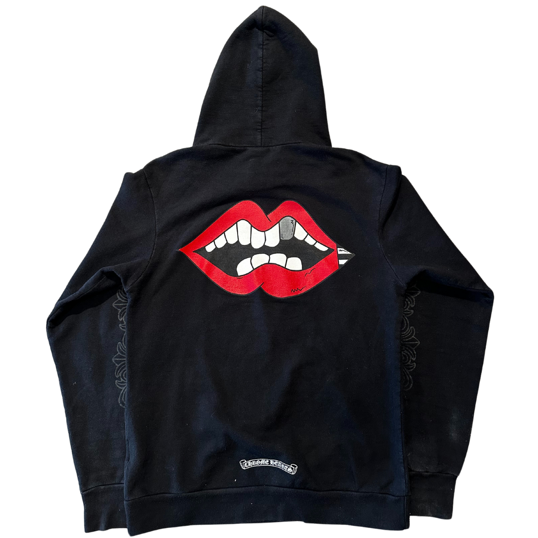 Chrome Hearts Matty Boy Chomper Horseshoe Hoodie Black (Preowned)