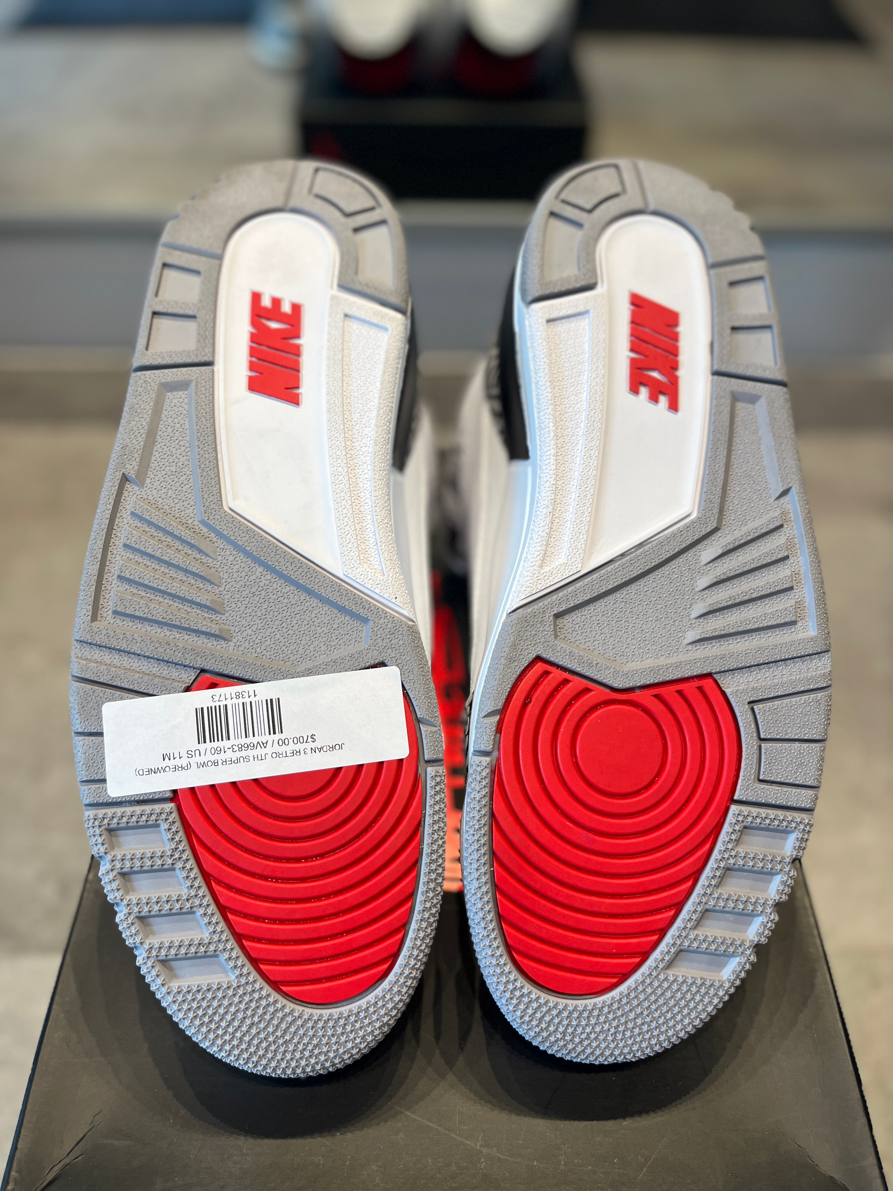 Jordan 3 jth outlet super bowl