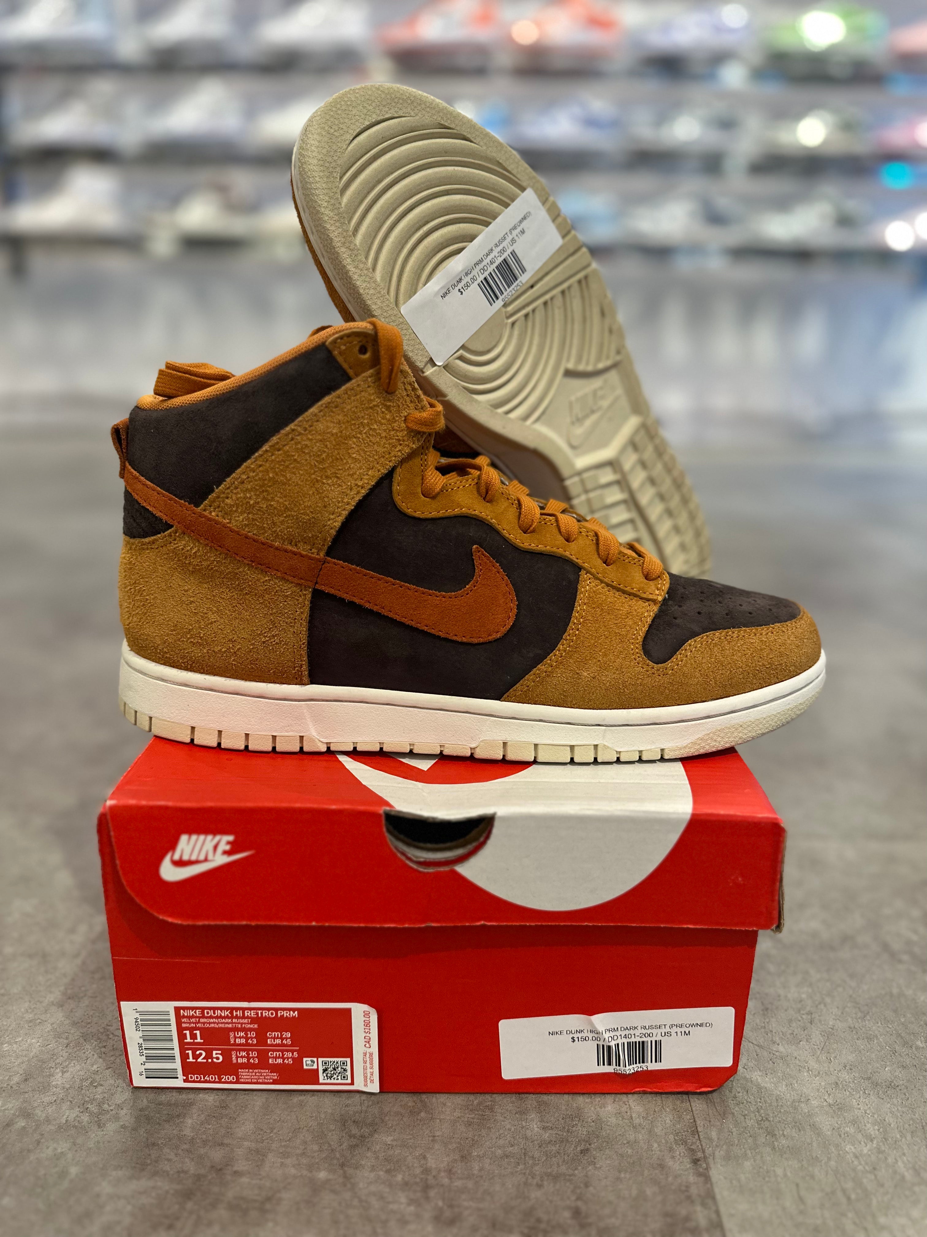 Nike Dunk High PRM Dark Russet (Preowned Size 11) – Utopia Shop