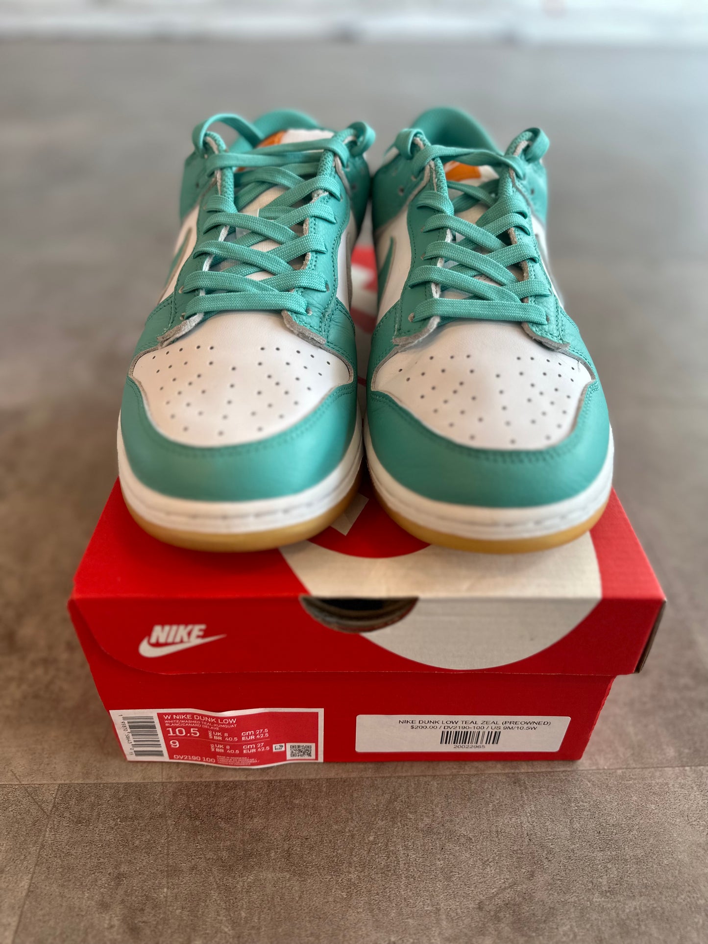 Nike Dunk Low Teal Zeal (Preowned)