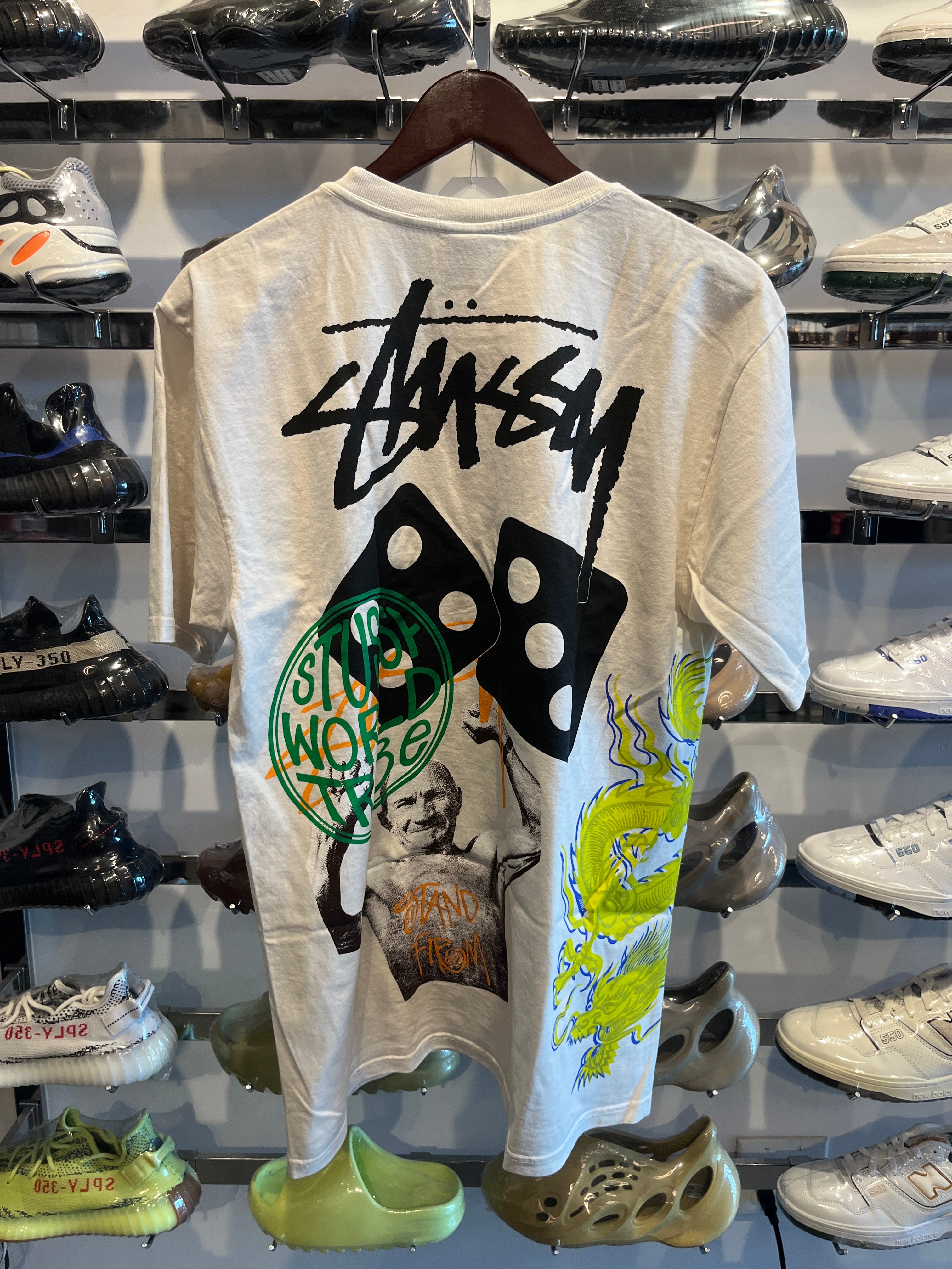 Stussy Strike Tee Natural – Utopia Shop