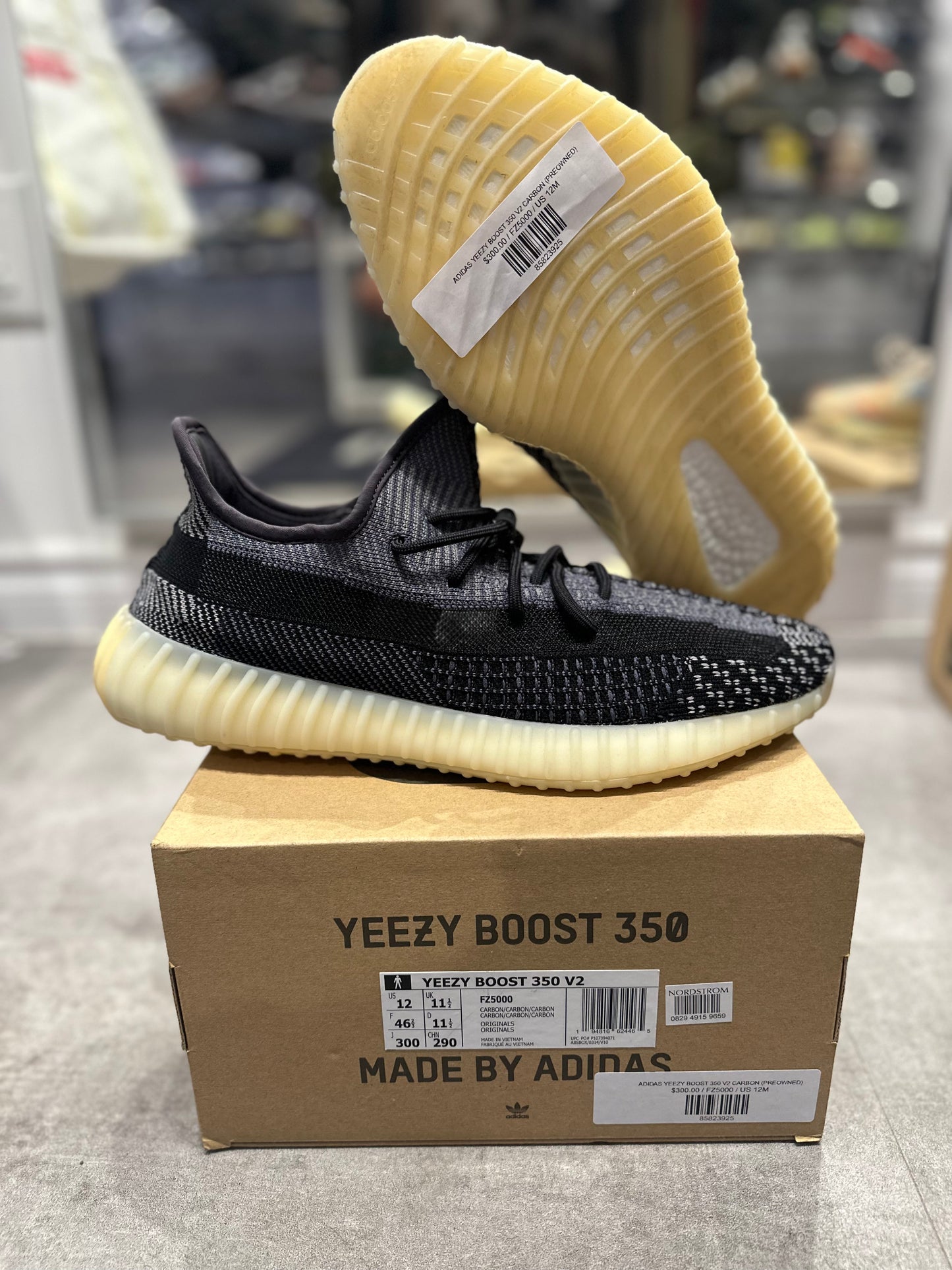 Adidas Yeezy Boost 350 V2 Carbon (Preowned Size 12)