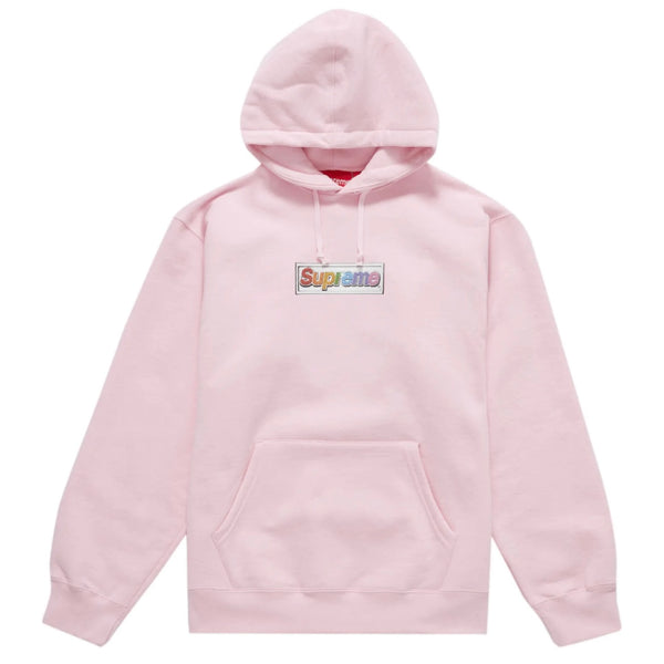 Light pink cheap supreme hoodie