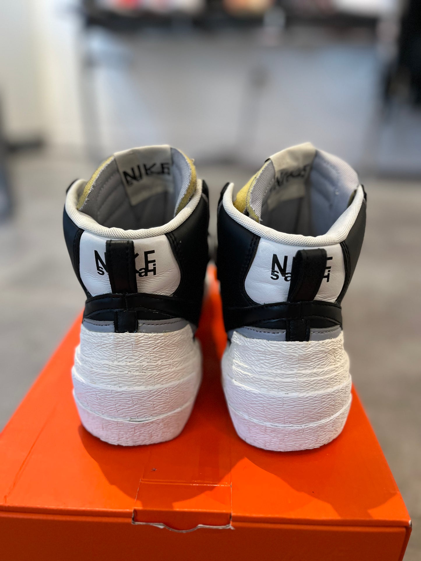 Nike Blazer Mid Sacai Black Grey (Preowned)