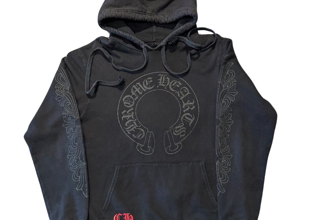 Chrome Hearts Matty Boy Chomper Horseshoe Hoodie Black (Preowned)