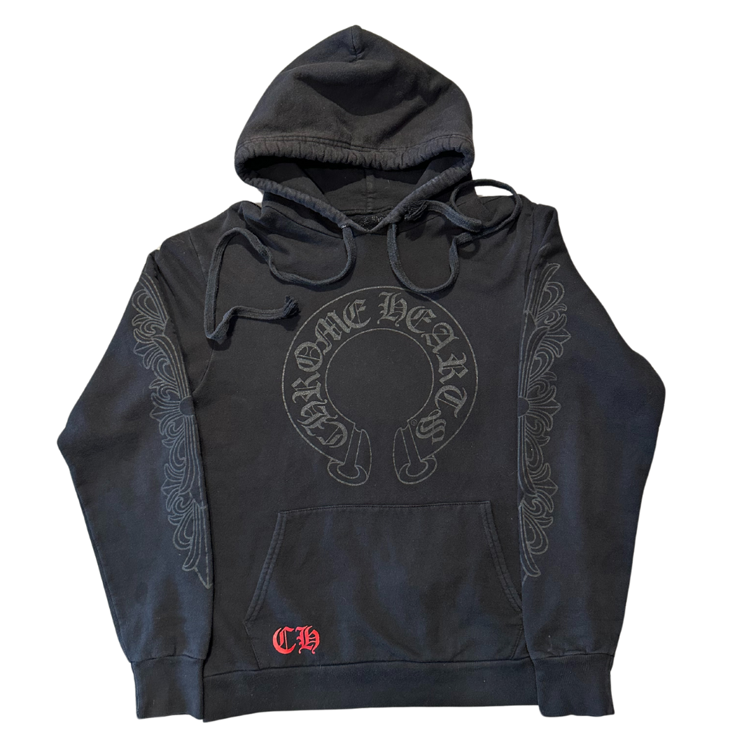 Chrome Hearts Matty Boy Chomper Horseshoe Hoodie Black (Preowned)