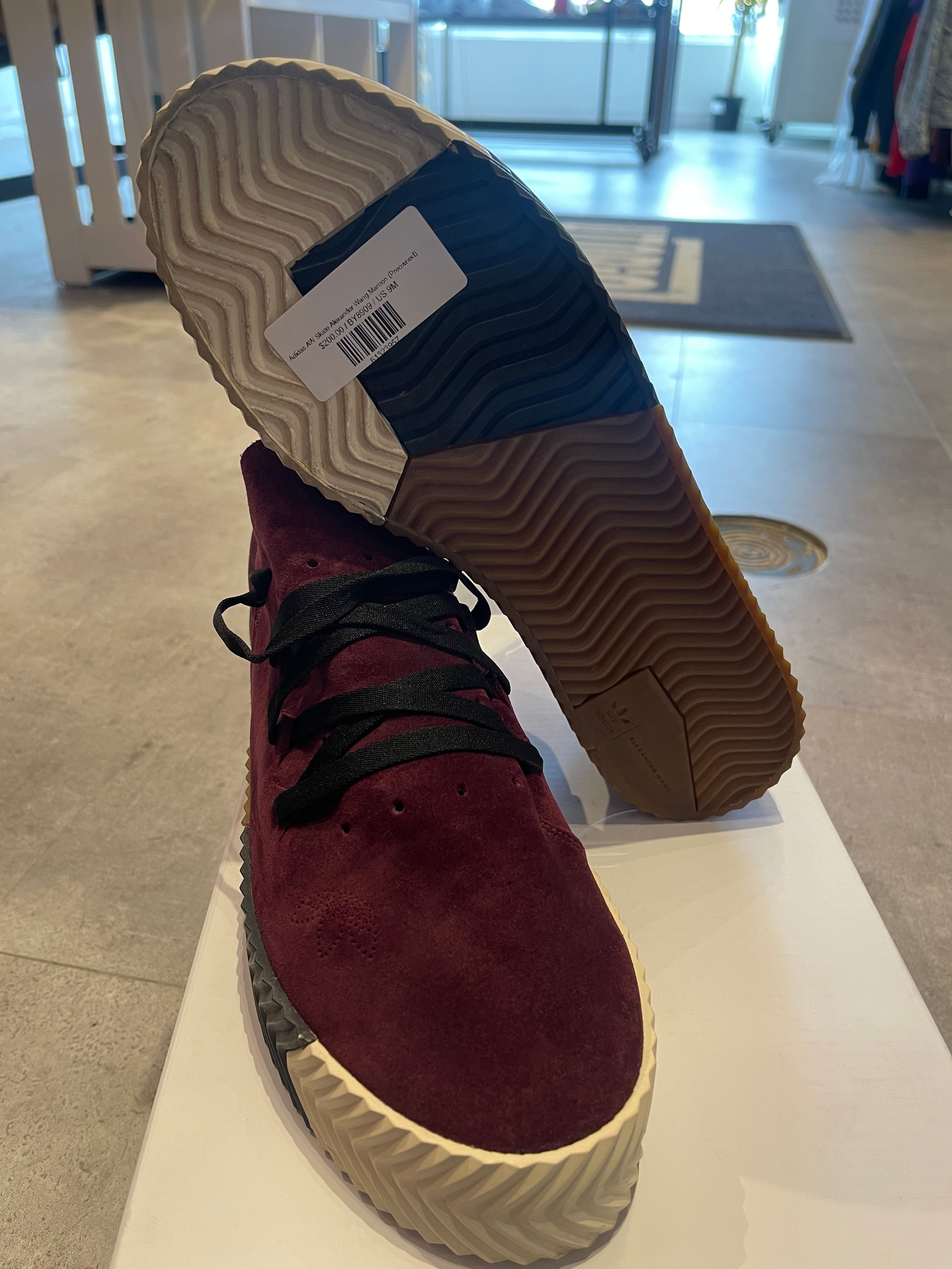 Adidas AW Skate Alexander Wang Maroon (Preowned)