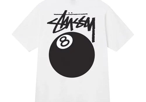 Stussy 8 Ball Tee White