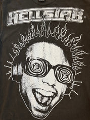 Hellstar Studios Rage Tee Washed Black (OVERSEAS EXCLUSIVE)