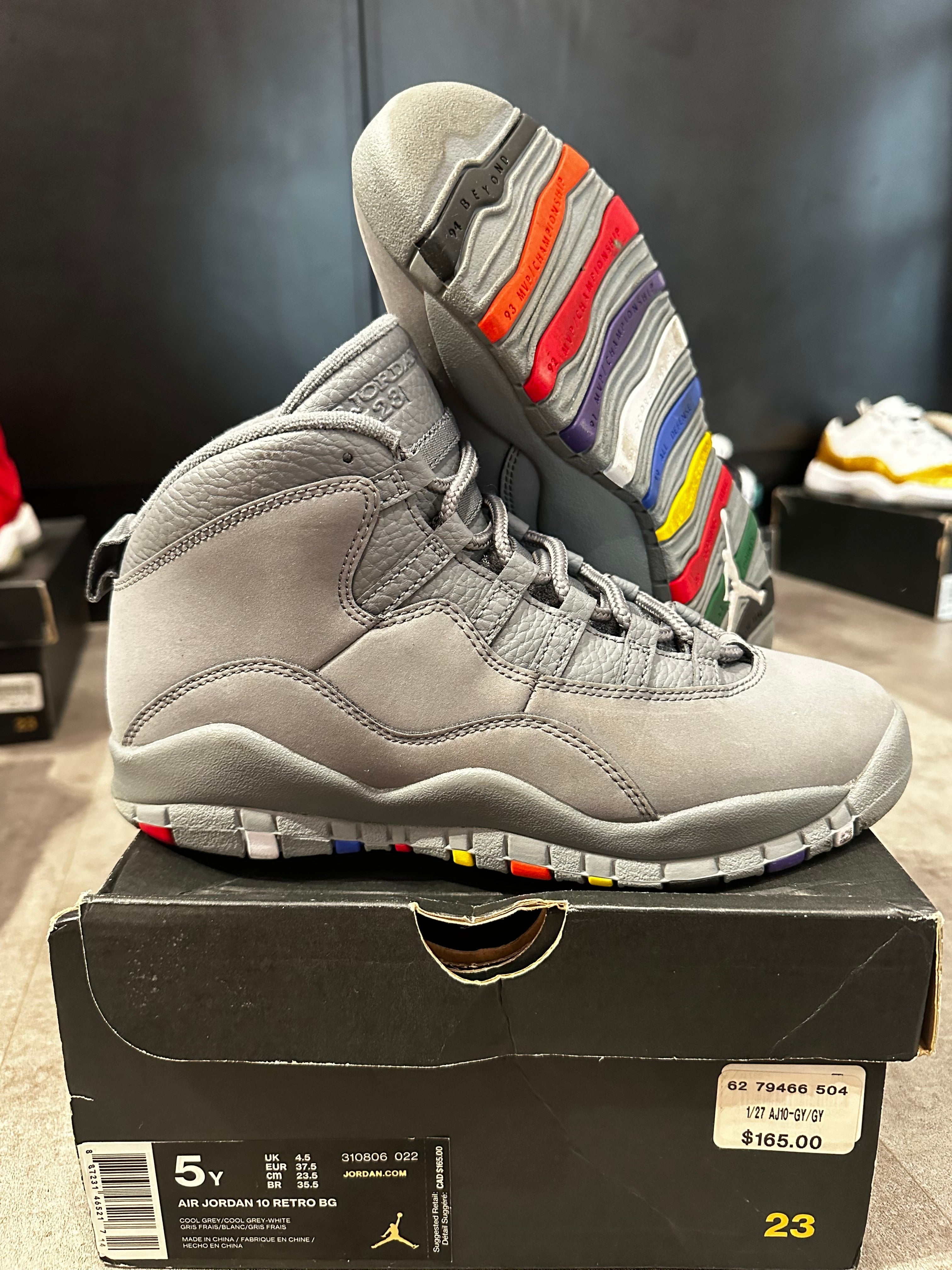 Jordan 10 Retro Cool Grey (GS) (Preowned)