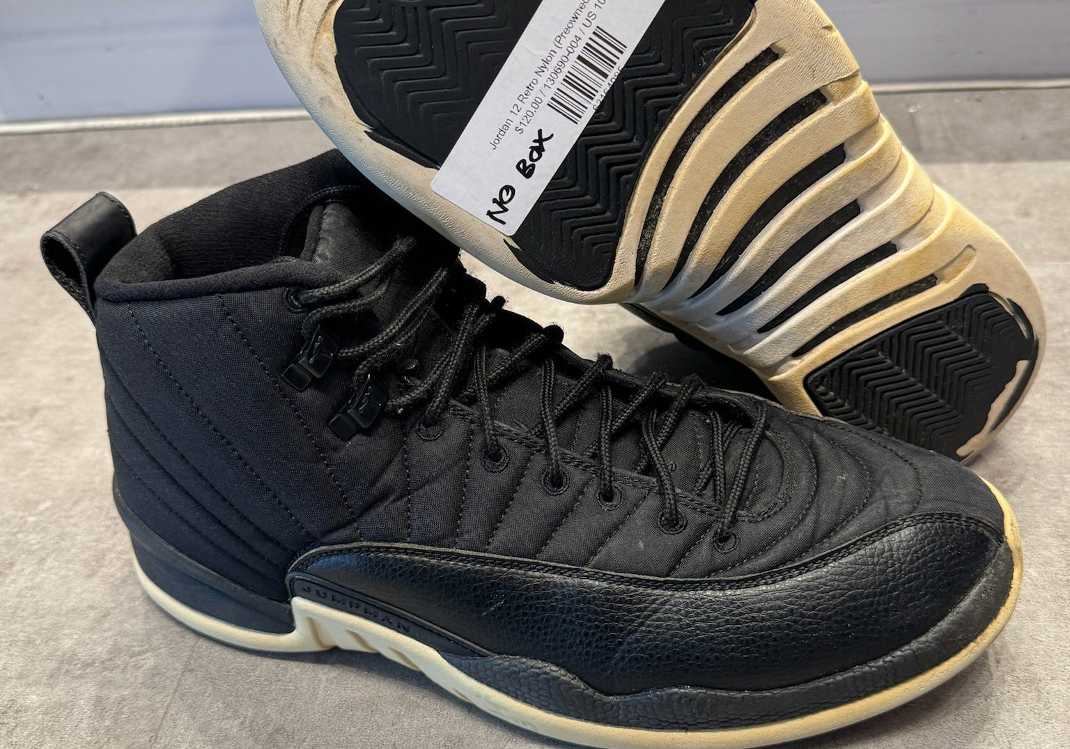 Jordan 12 Retro Nylon (Preowned Size 10.5)