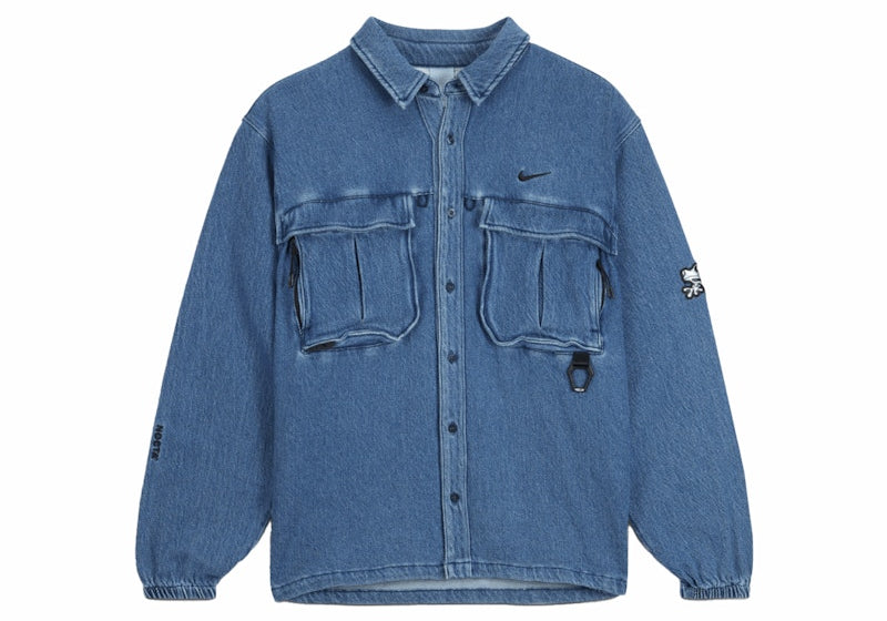 Nike x NOCTA Opal Lily Pad Denim Shirt Blue Denim