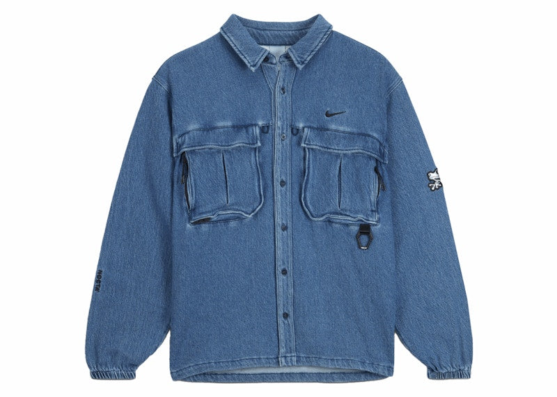 Nike x NOCTA Opal Lily Pad Denim Shirt Blue Denim