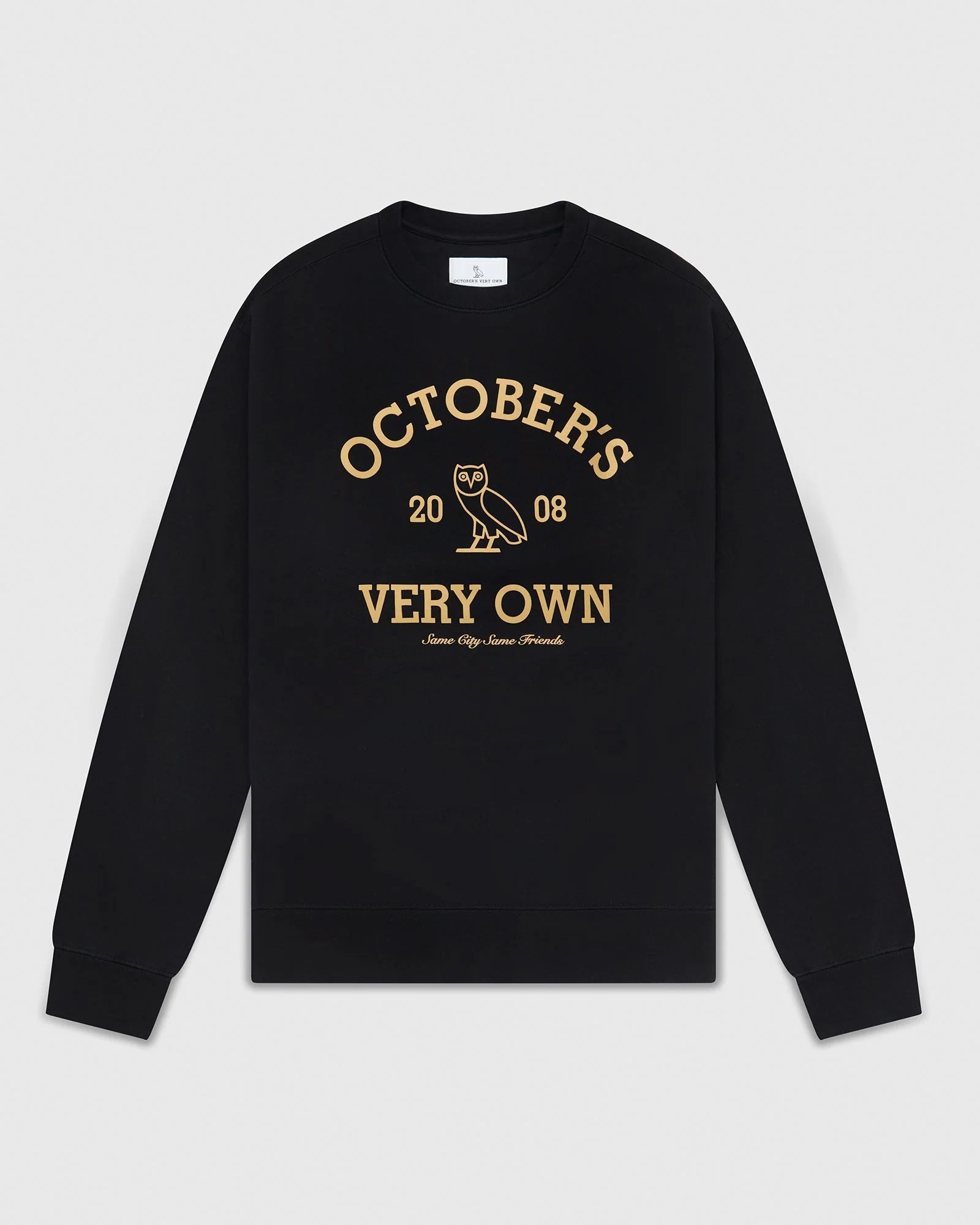 OVO Collegiate Longsleeve T-Shirt Black