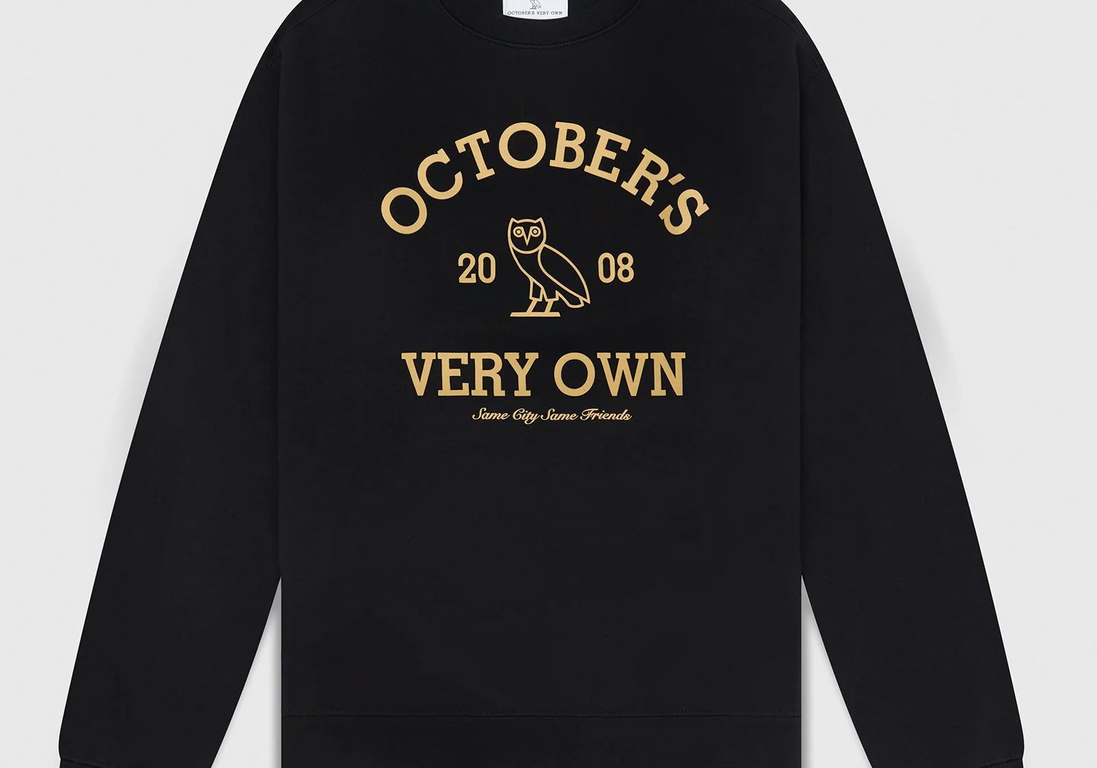 OVO Collegiate Longsleeve T-Shirt Black