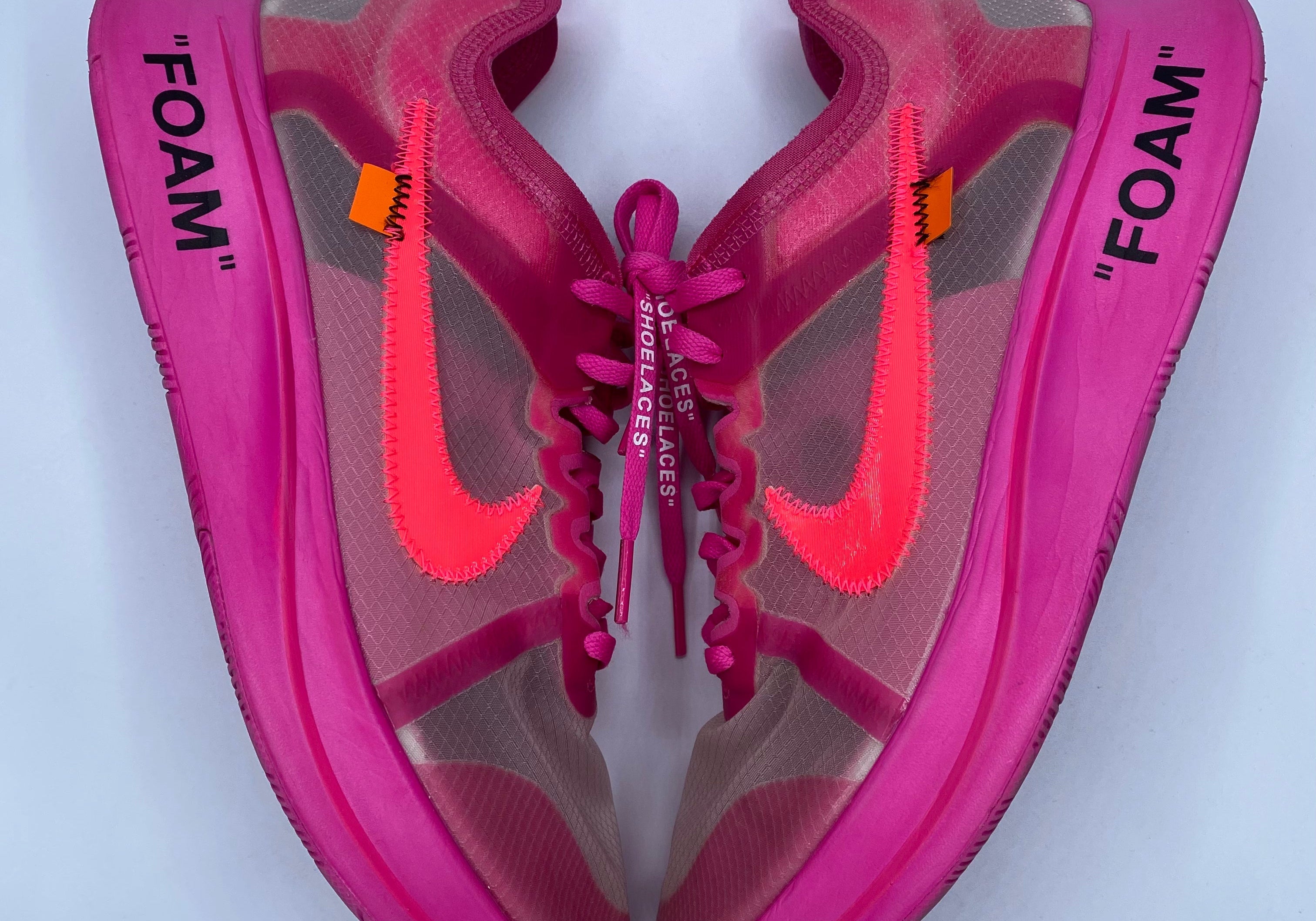 Nike Zoom Fly SP Off-White Tulip Pink (Preowned Size 9.5)