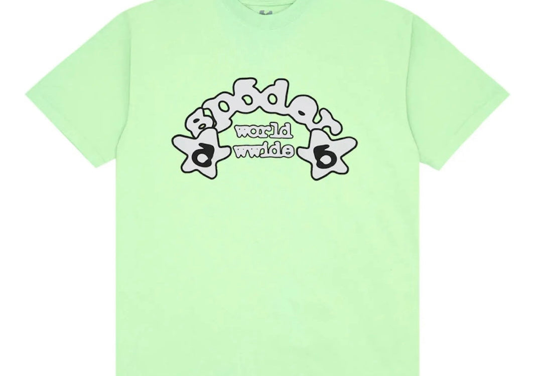 Sp5der Worldwide Tee Slime Green