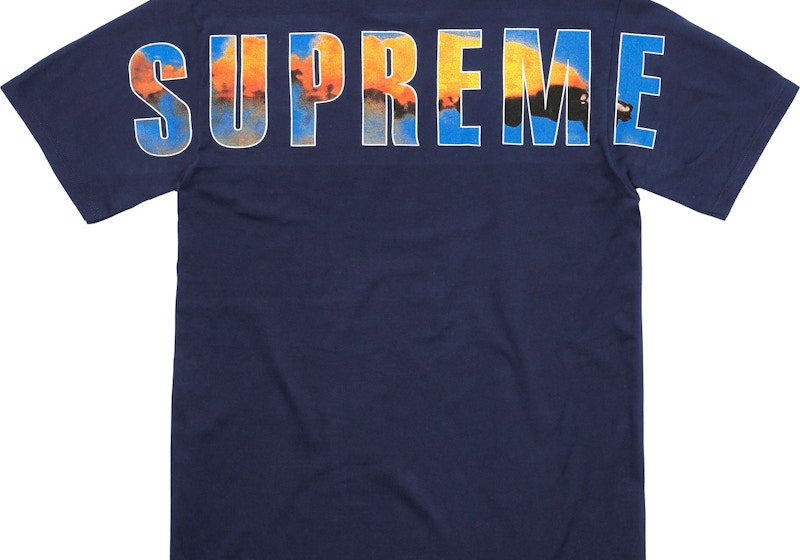 Supreme Crash Tee Navy (Preowned Size S)