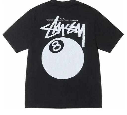 Stussy 8 Ball Pigment Dyed Tee Black