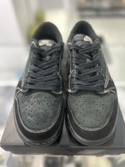 Jordan 1 Retro Low Travis Scott Black Phantom, pre-owned, US Men's 11 – photo 3 of 7