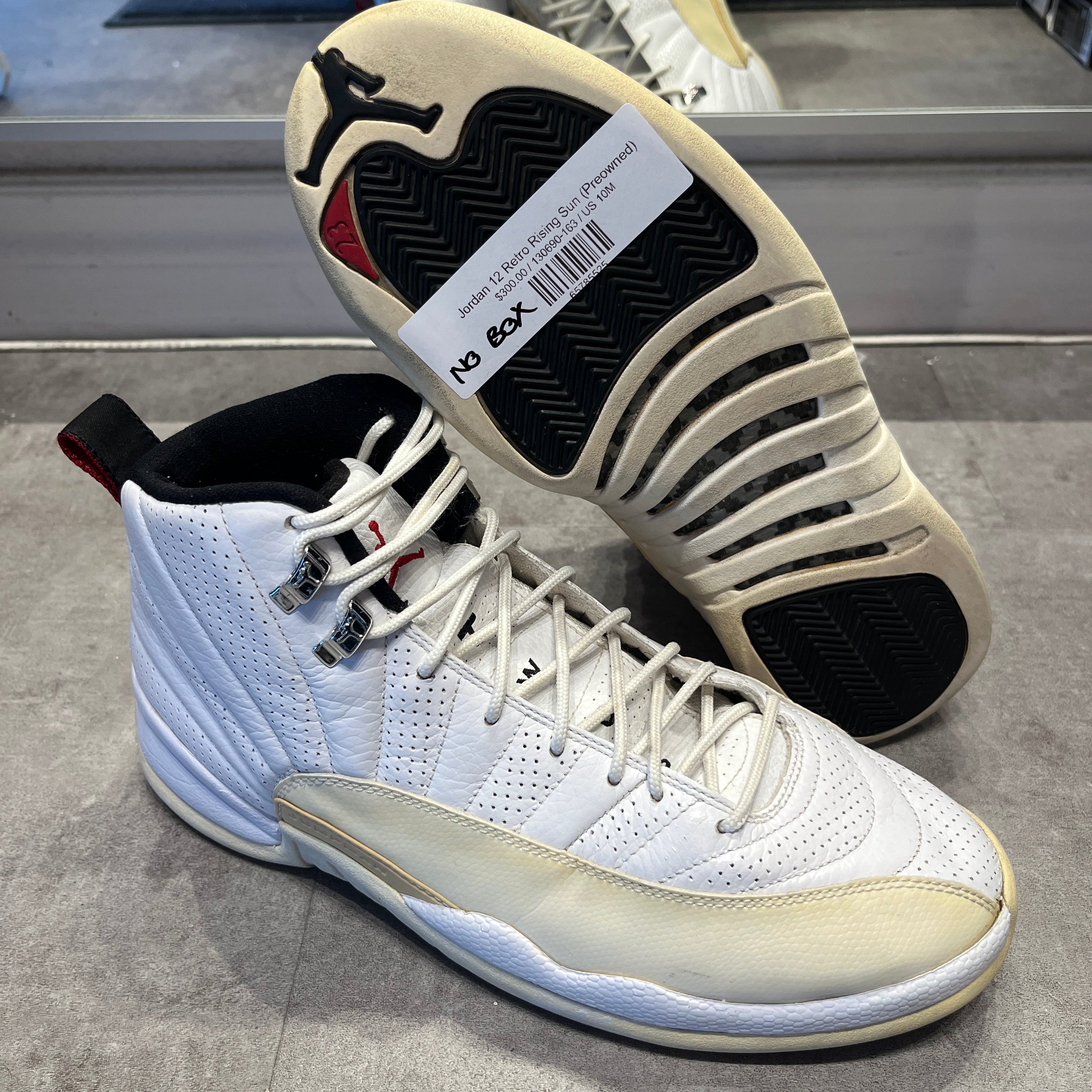 Jordan 12 Retro Rising Sun, pre-owned, US Men's 10 – photo 2 of 7