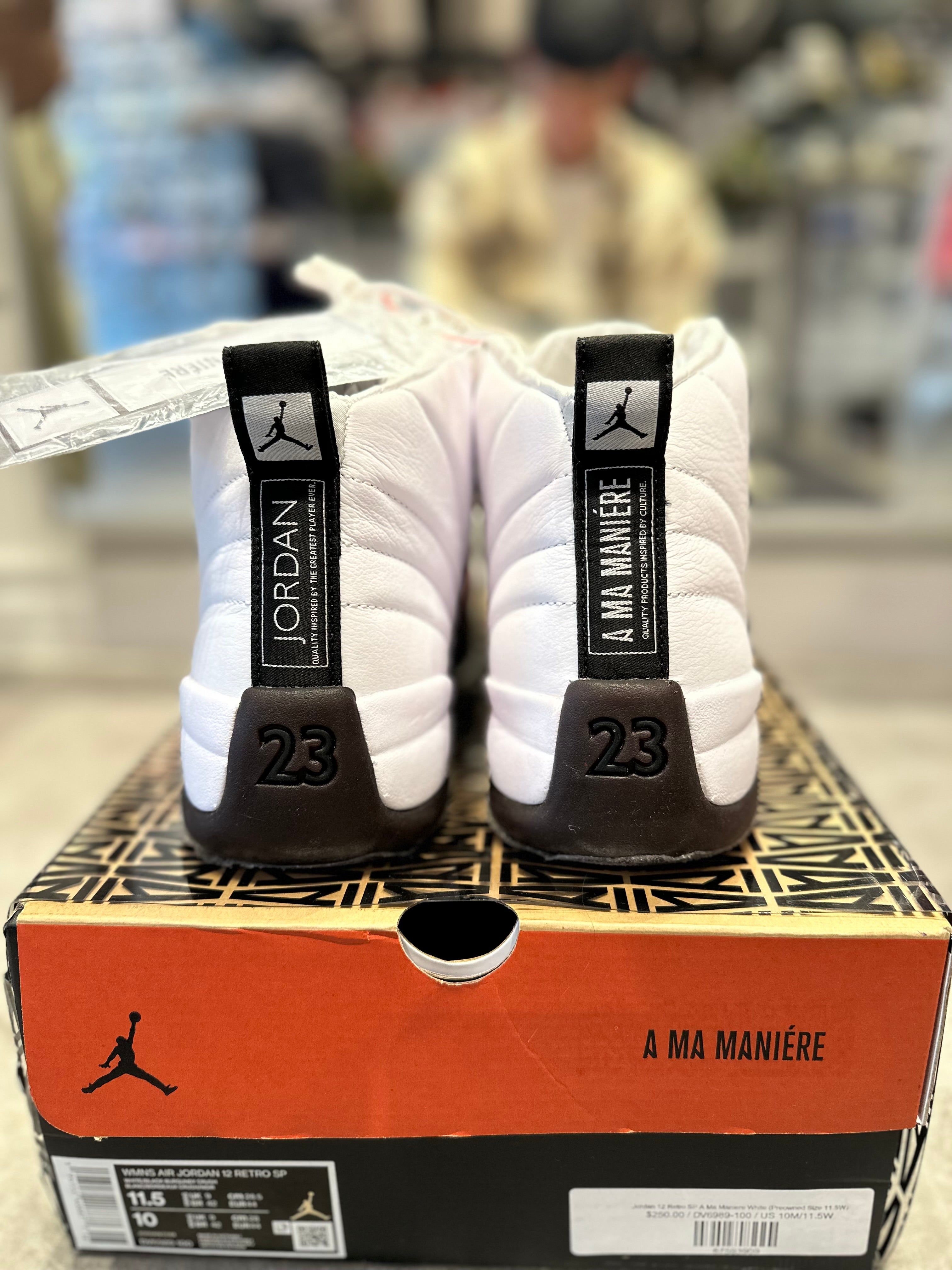 Jordan 12 Retro SP A Ma Maniere White, pre-owned, US Men's 10 – photo 6 of 7
