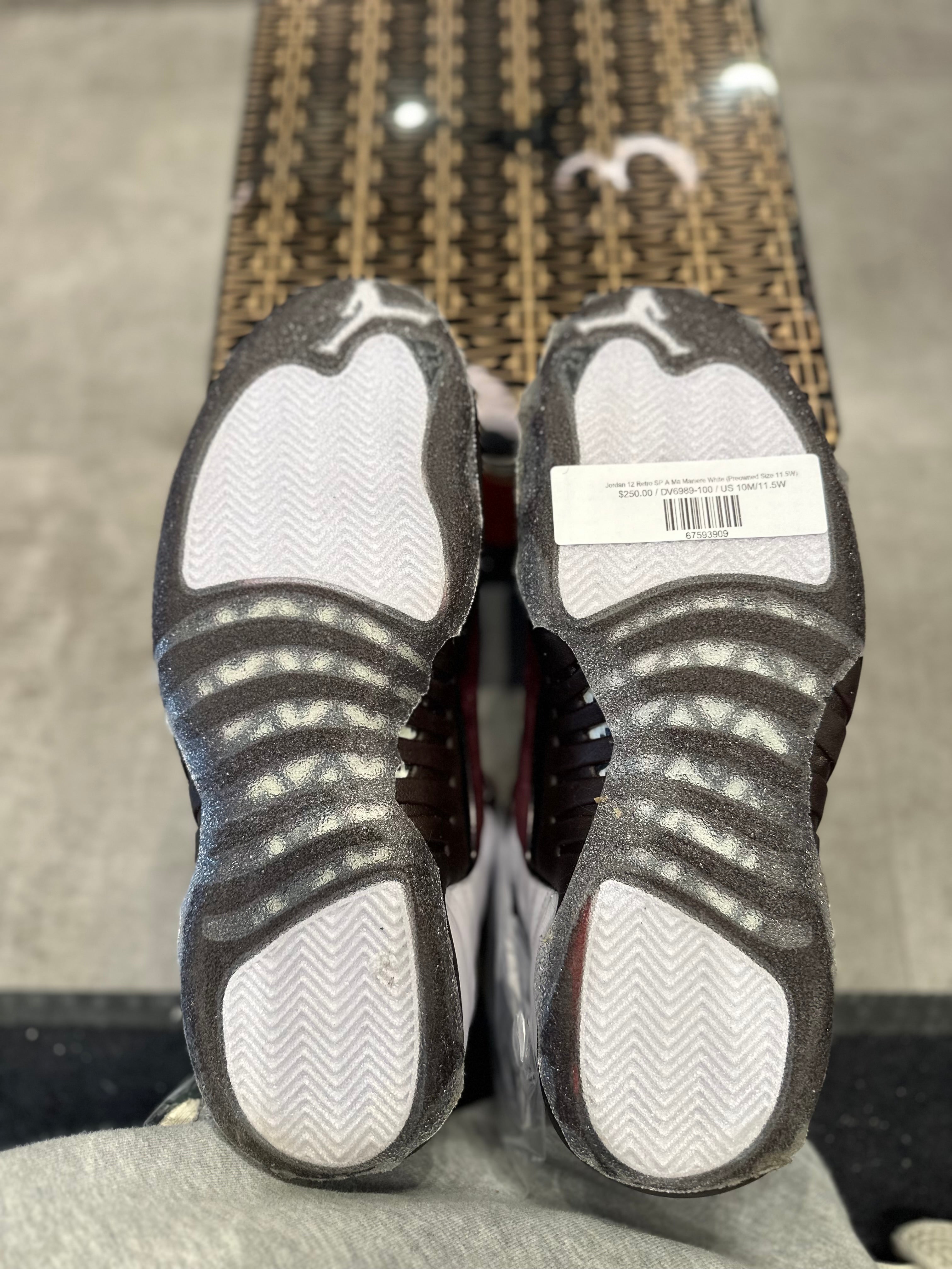 Jordan 12 Retro SP A Ma Maniere White, pre-owned, US Men's 10 – photo 7 of 7