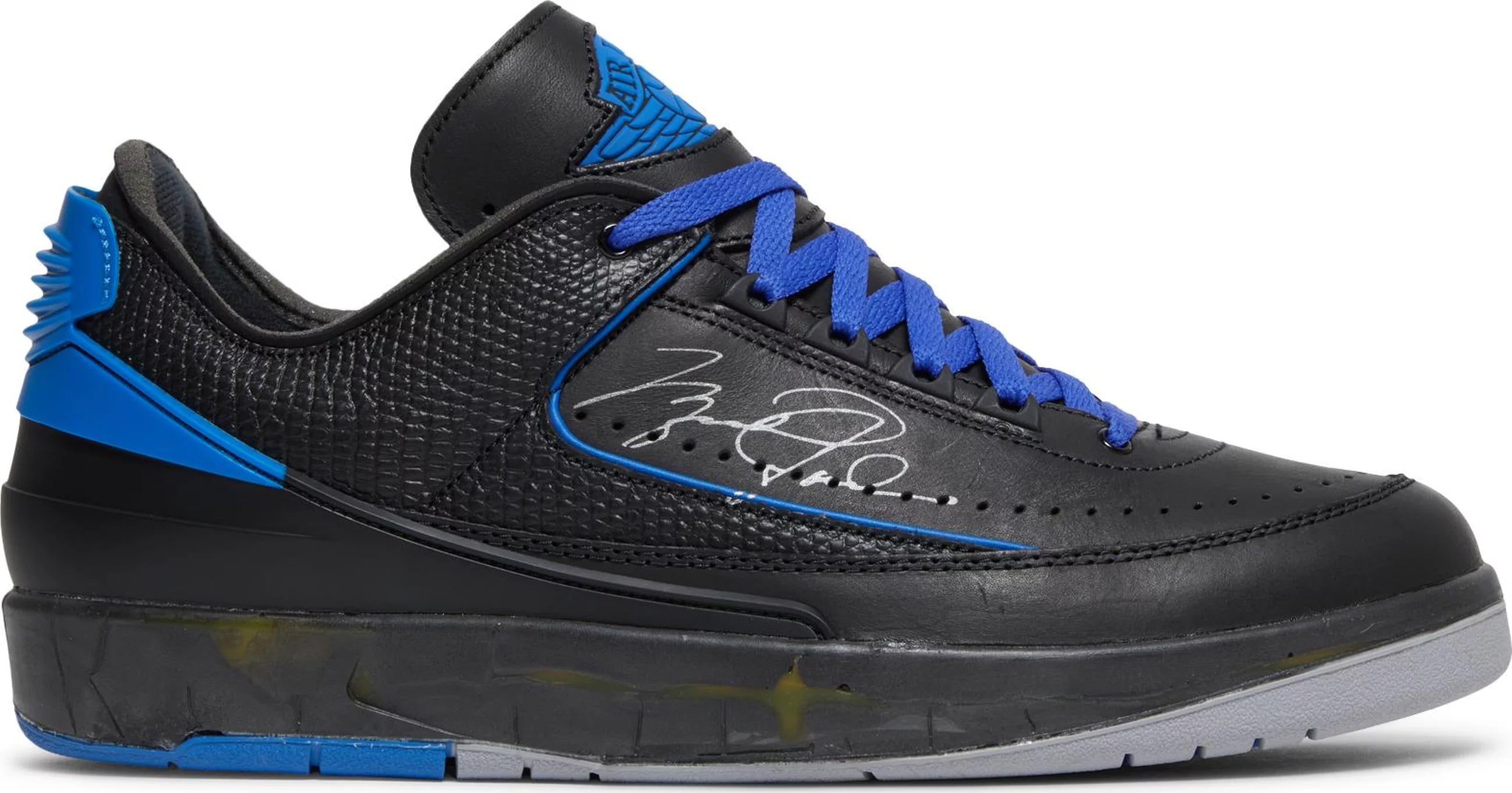 Jordan 2 Retro Low SP Off-White Black Blue, brand new, US Men's 15 – photo 1 of 7