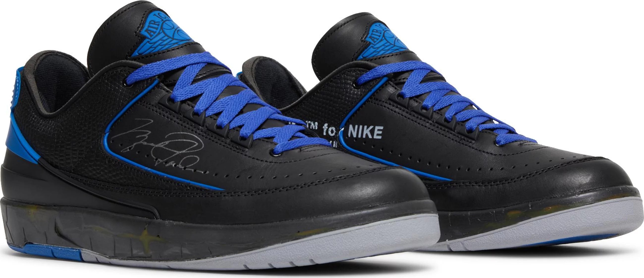 Jordan 2 Retro Low SP Off-White Black Blue, brand new, US Men's 15 – photo 2 of 7