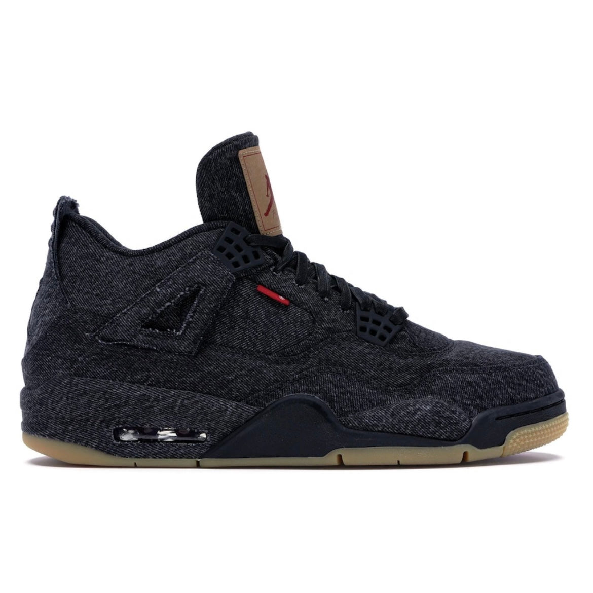 Jordan 4 Retro Levi's Black (Black Levi's Tag), pre-owned, US Men's 8.5 – photo 1 of 7