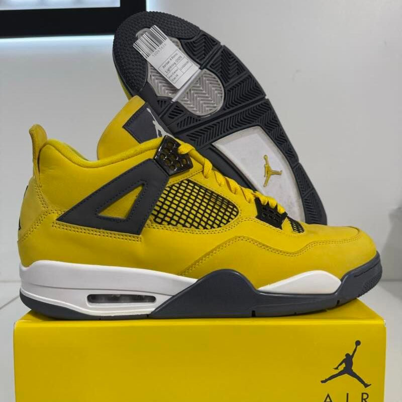 Jordan 4 Retro Lightning (2021), pre-owned, US Men's 14 – photo 2 of 7