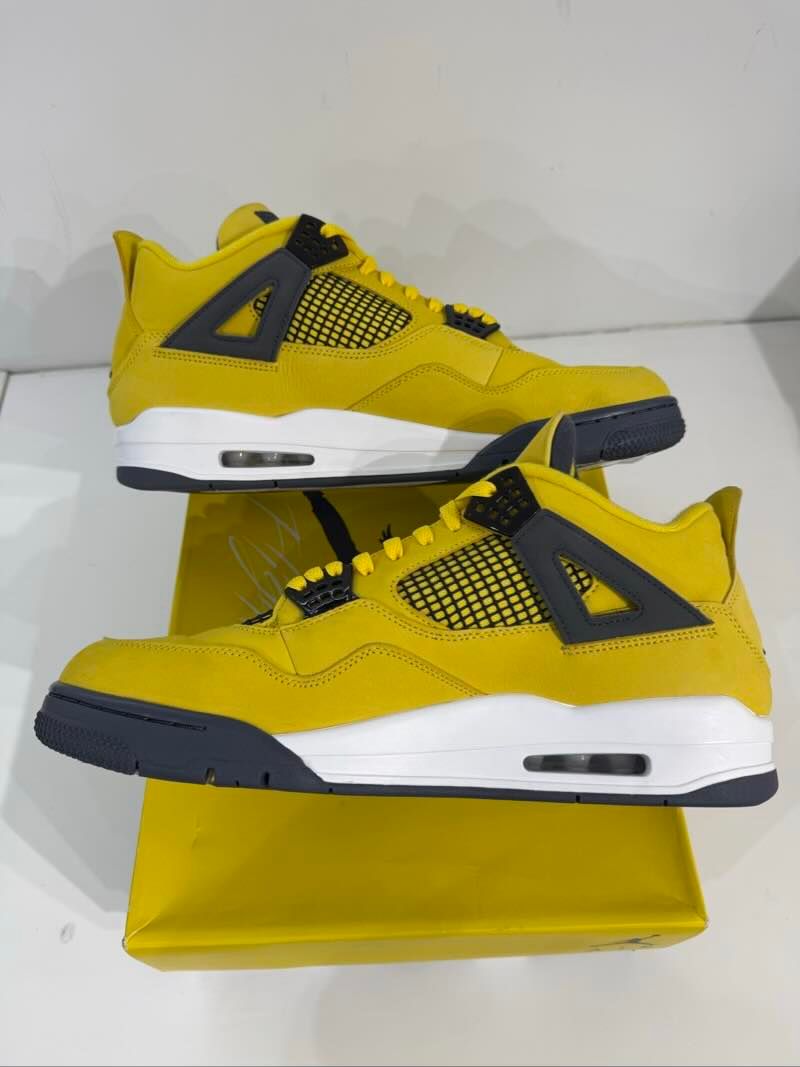 Jordan 4 Retro Lightning (2021), pre-owned, US Men's 14 – photo 5 of 7