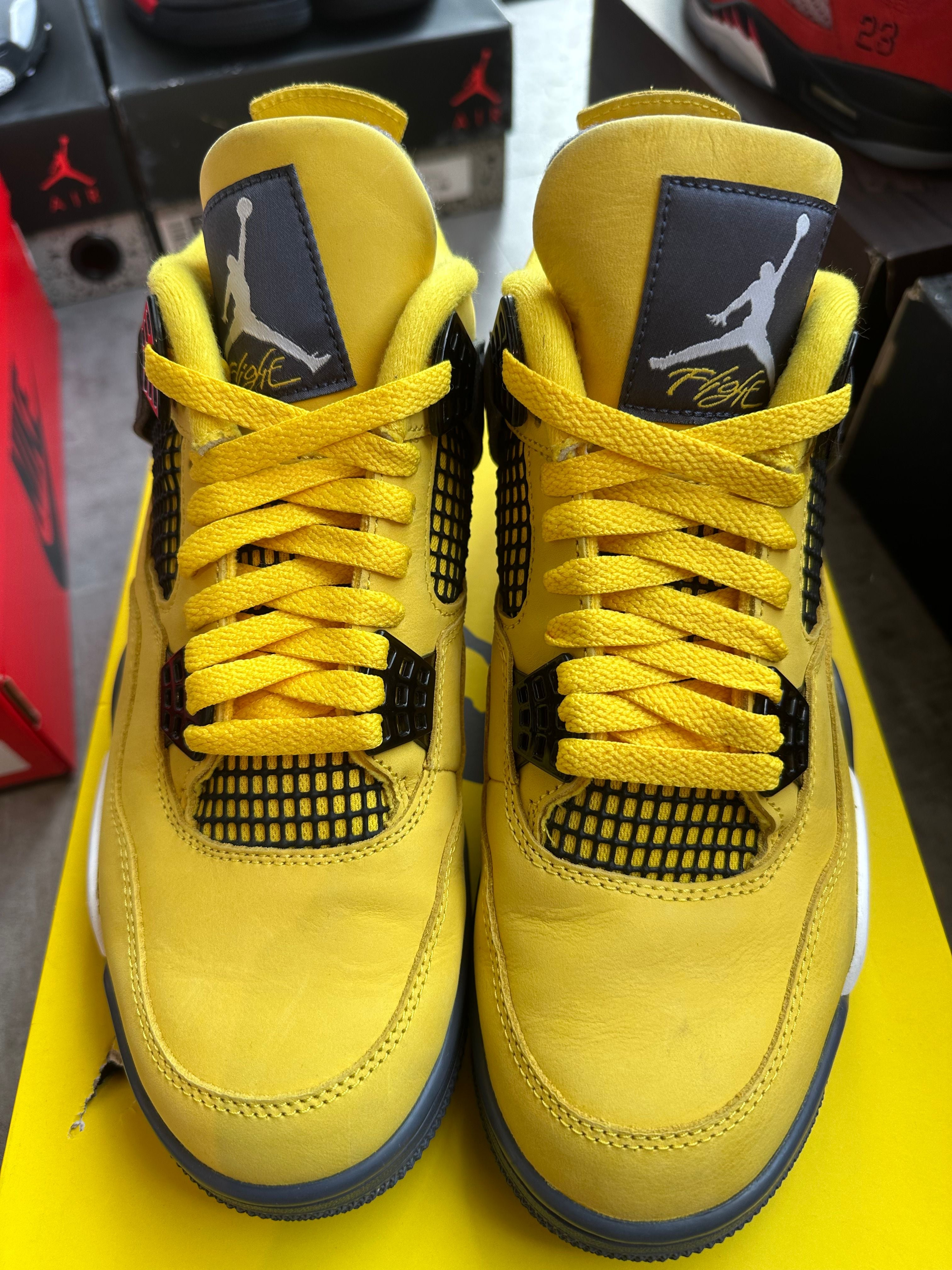 Jordan 4 Retro Lightning (2021), pre-owned, US Men's 8 – photo 3 of 7