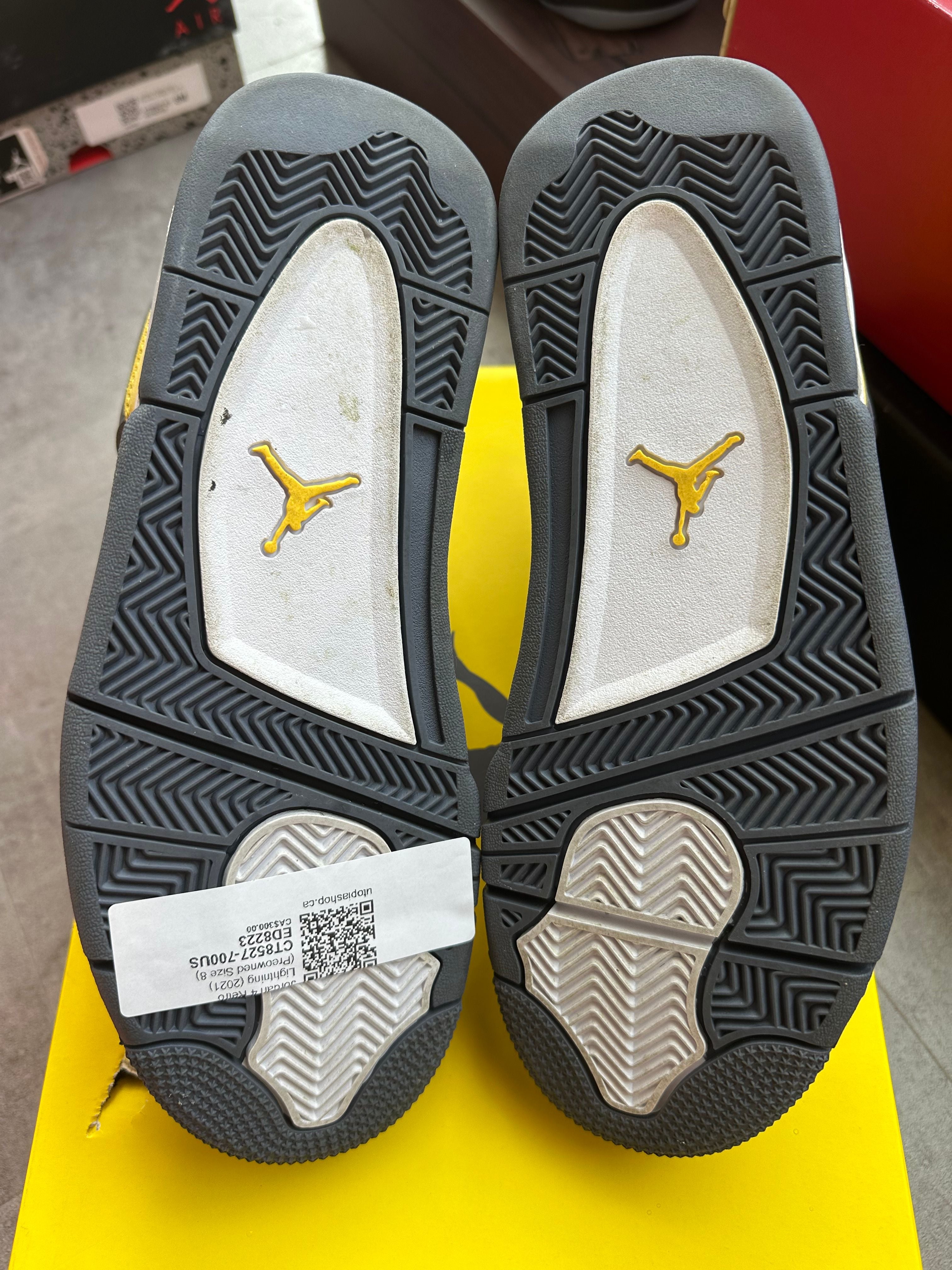 Jordan 4 Retro Lightning (2021), pre-owned, US Men's 8 – photo 7 of 7