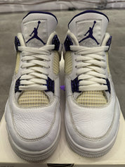 Jordan 4 Retro Metallic Purple, pre-owned, US Men's 8.5 – photo 3 of 7