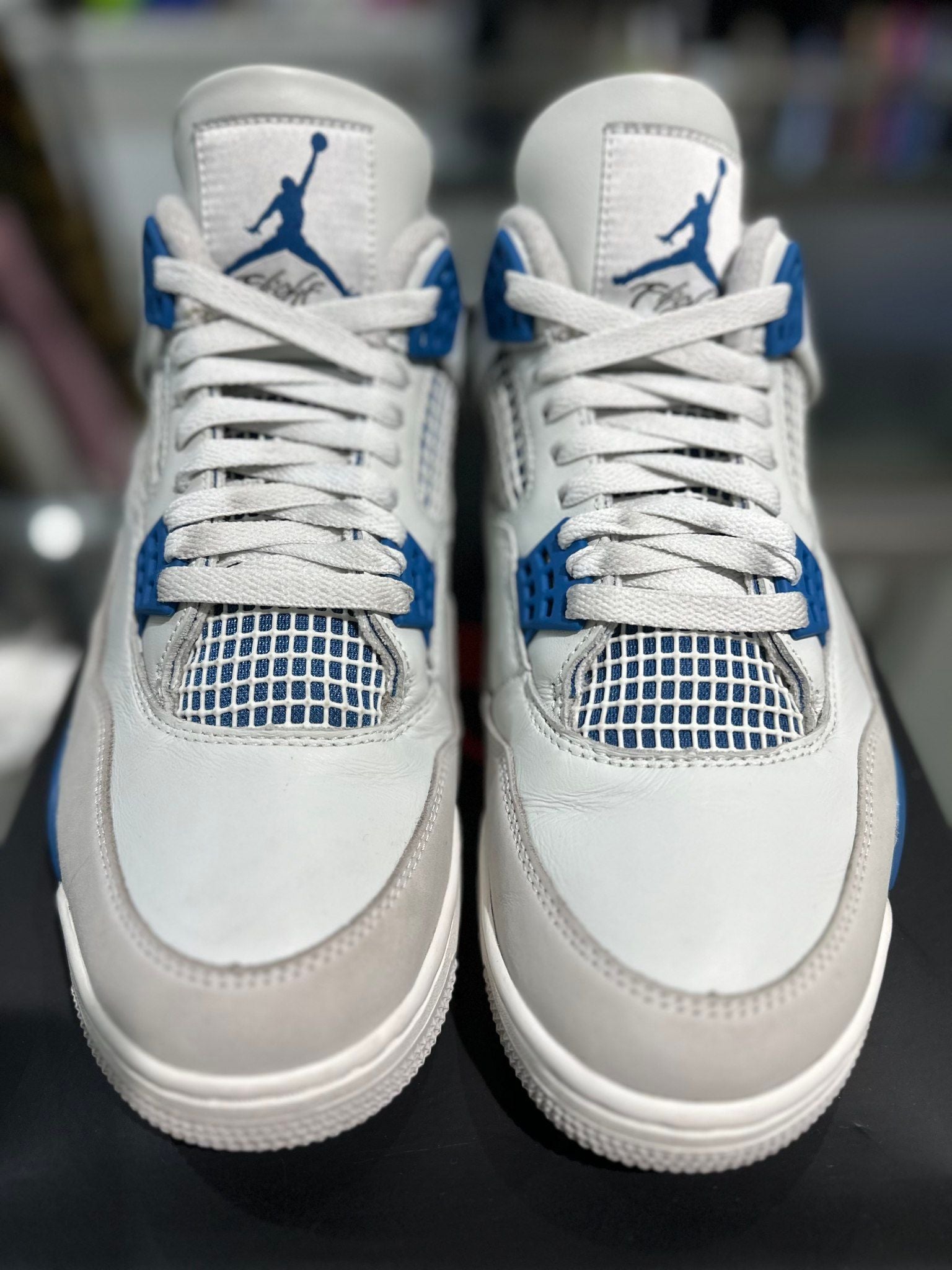 Jordan 4 Retro Military Blue (2024), pre-owned, US Men's 9.5 – photo 3 of 7