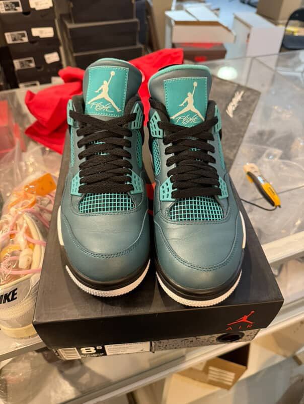Jordan 4 Retro Teal, pre-owned, US Men's 8.5 – photo 3 of 7