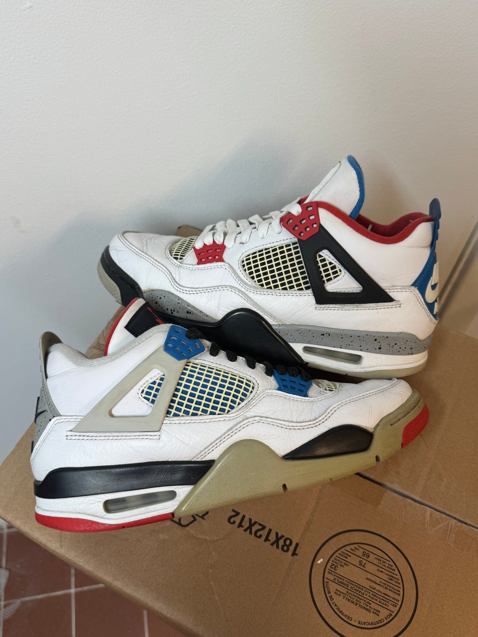 Jordan 4 Retro What The, pre-owned, US Men's 9 – photo 4 of 7