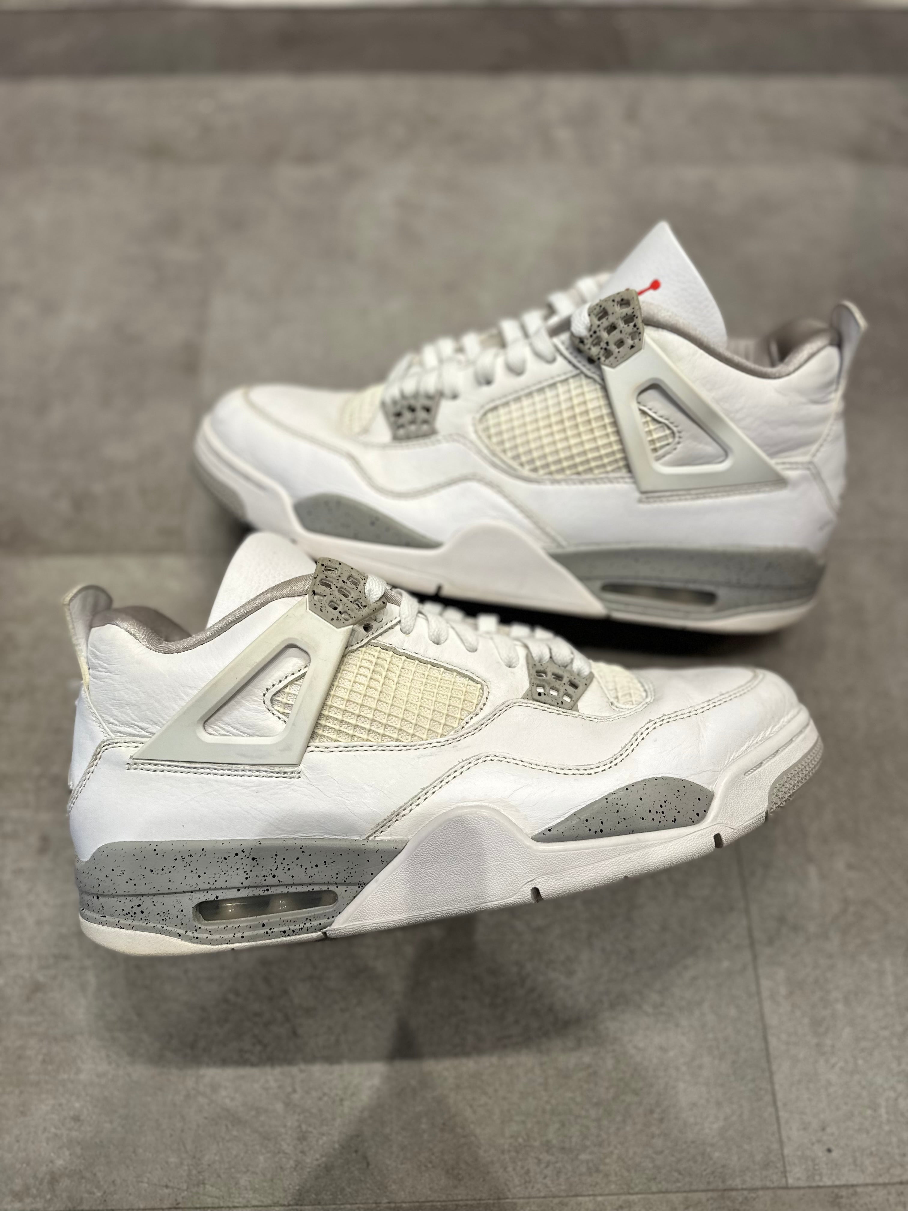 Jordan 4 Retro White Oreo (2021), pre-owned, US Men's 12 – photo 2 of 7