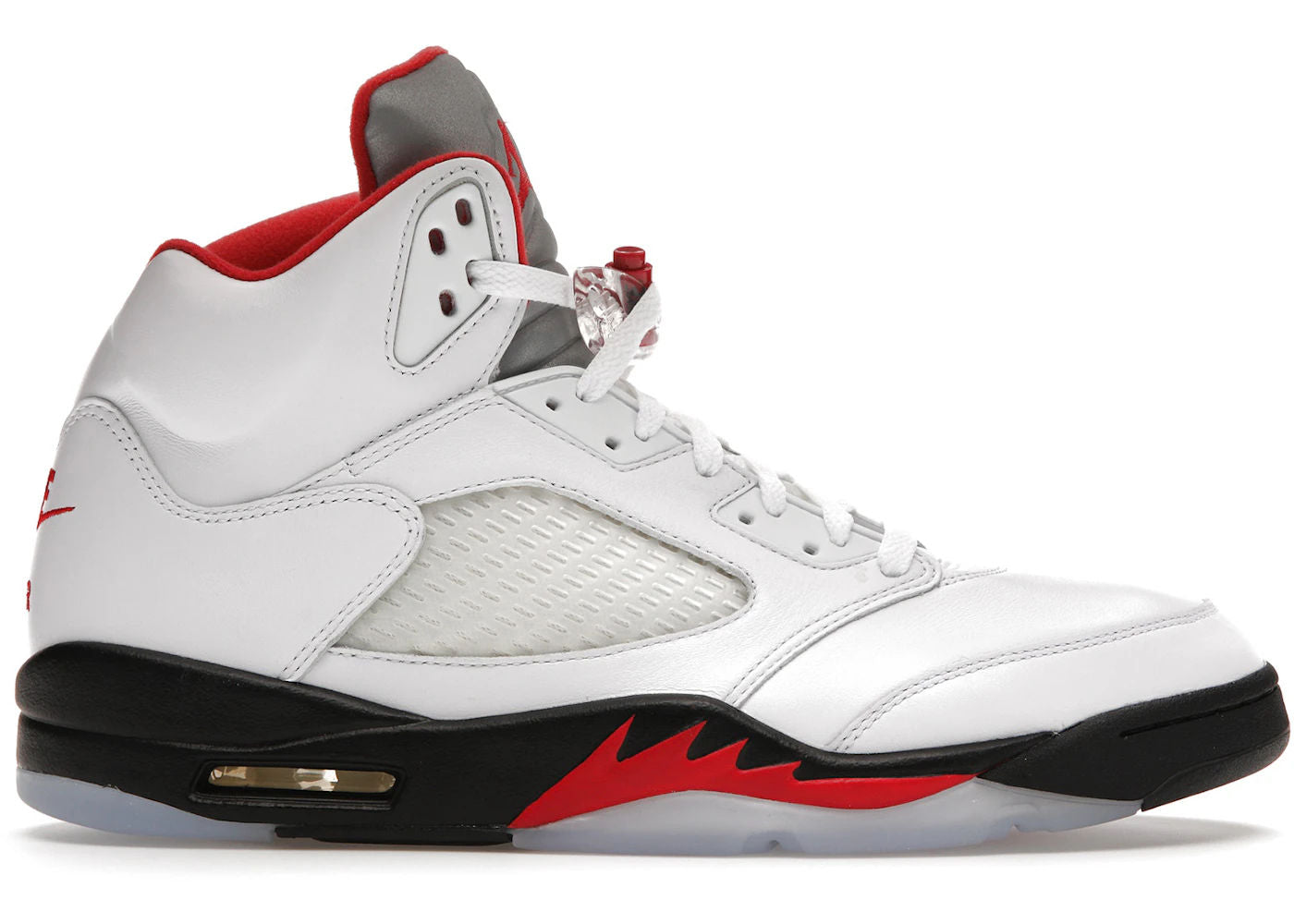 Jordan 5 Retro Fire Red Silver Tongue (2020), brand new