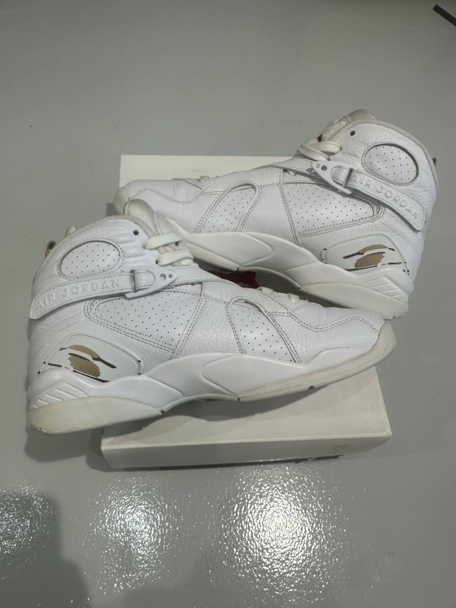 Jordan 8 Retro Ovo White, pre-owned, US Men's 9 – photo 5 of 7