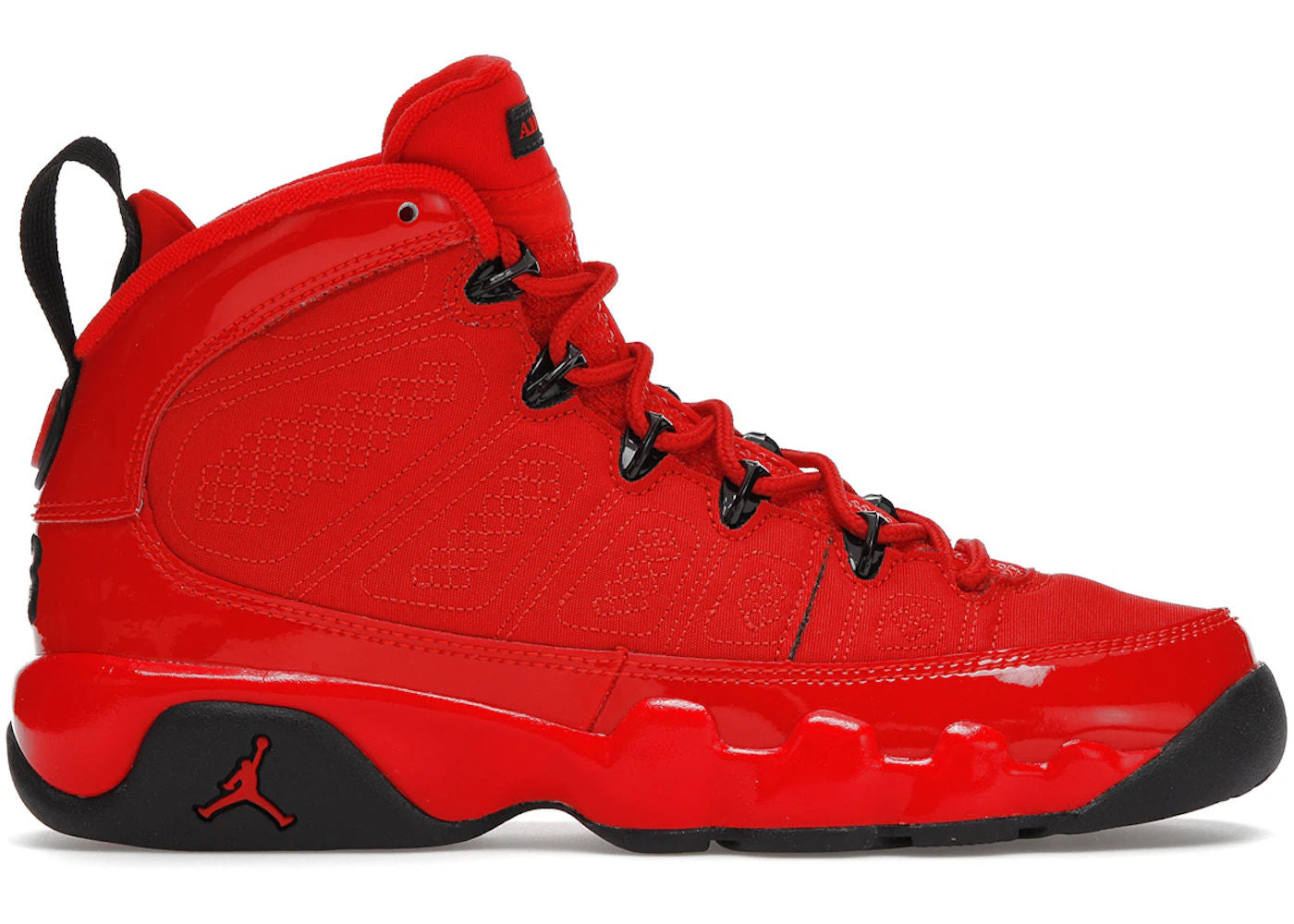 Jordan 9 Retro Chile Red (GS), brand new