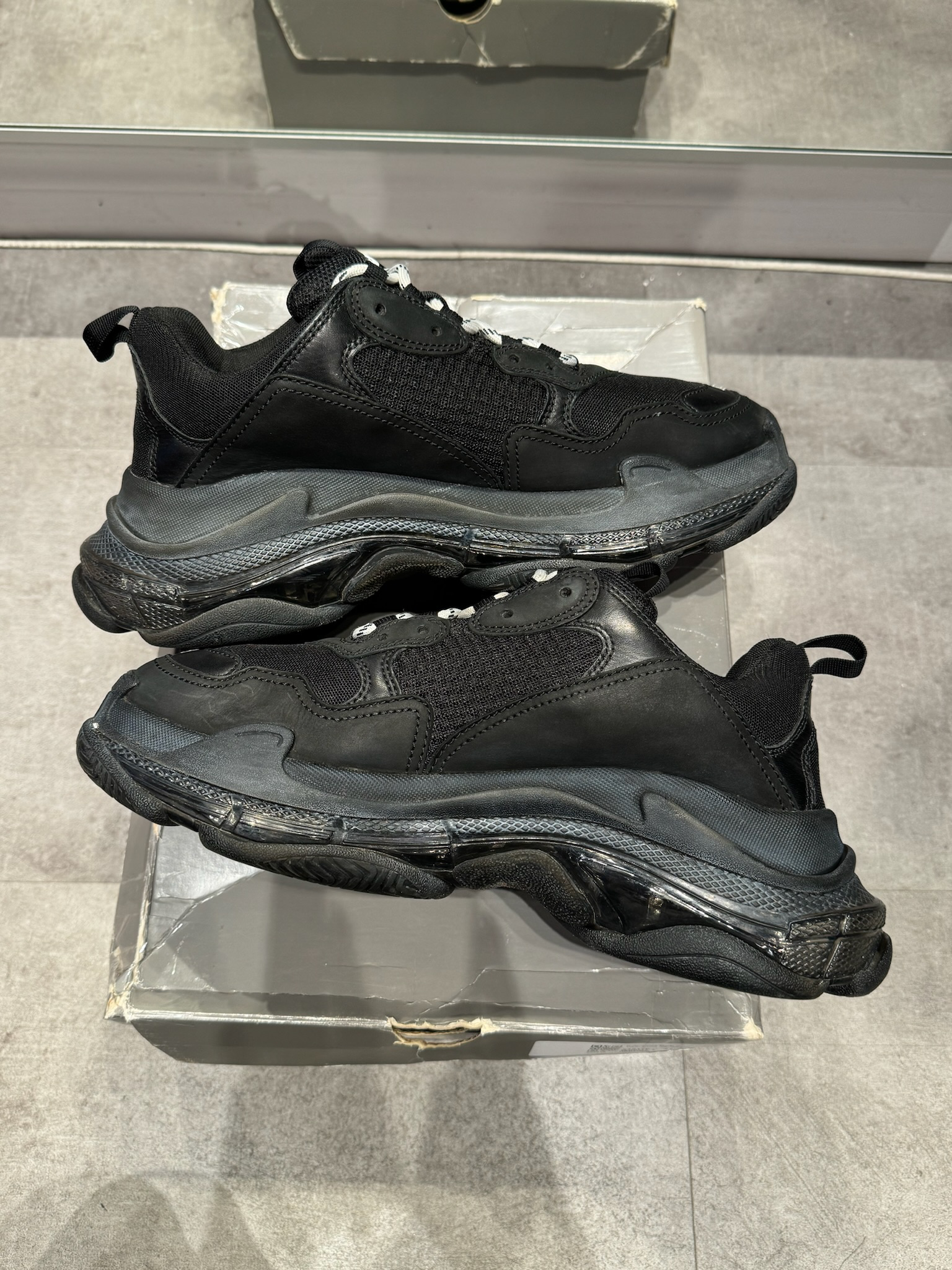 Balenciaga Triple S Triple Black (Preowned Size 43)