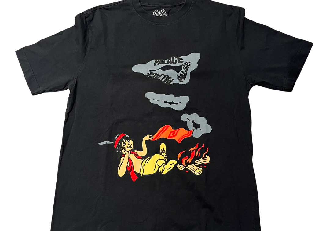 Palace Smoke Signal T-Shirt Black (Preowned)