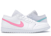 Jordan 1 Low White Multi-Color Swoosh (Preowned)