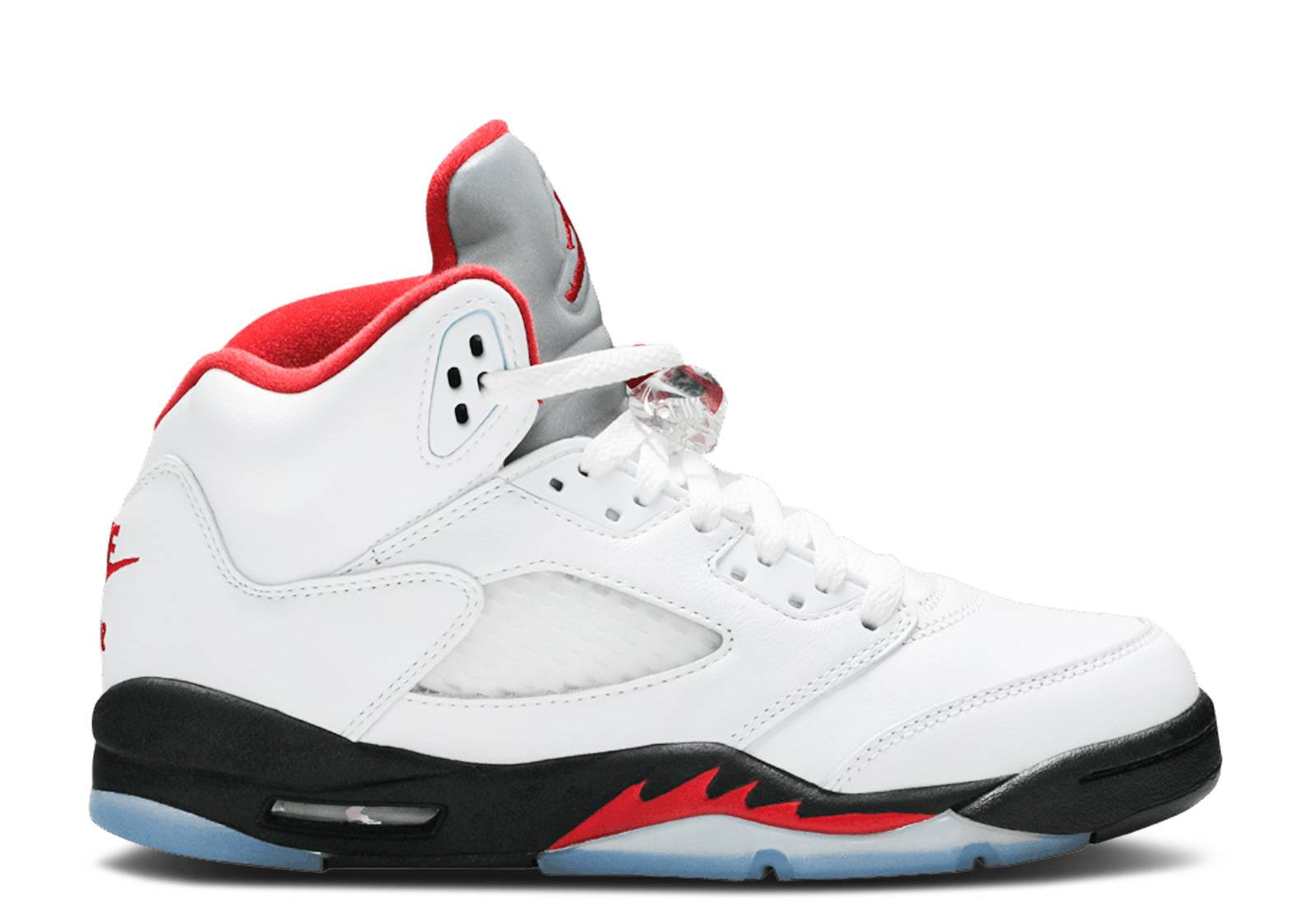 Jordan 5 Retro Fire Red Silver Tongue (2020) (GS)