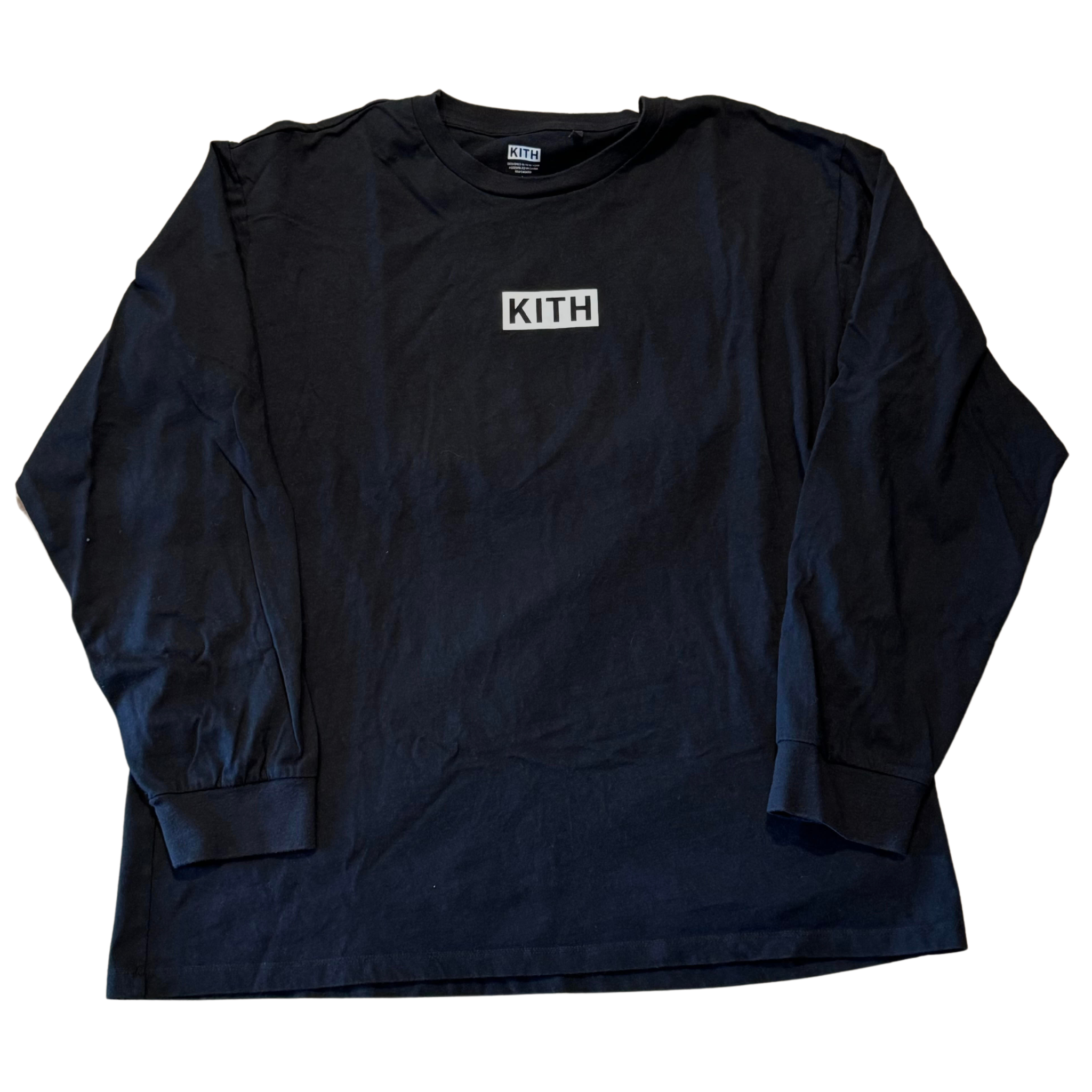 Kith Box Logo L/S T-Shirt Black (Preowned)