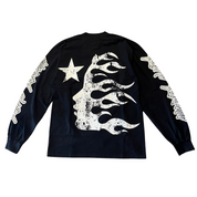 Hellstar Studios Inner Star L/S Tee Washed Black (OVERSEAS EXCLUSIVE)