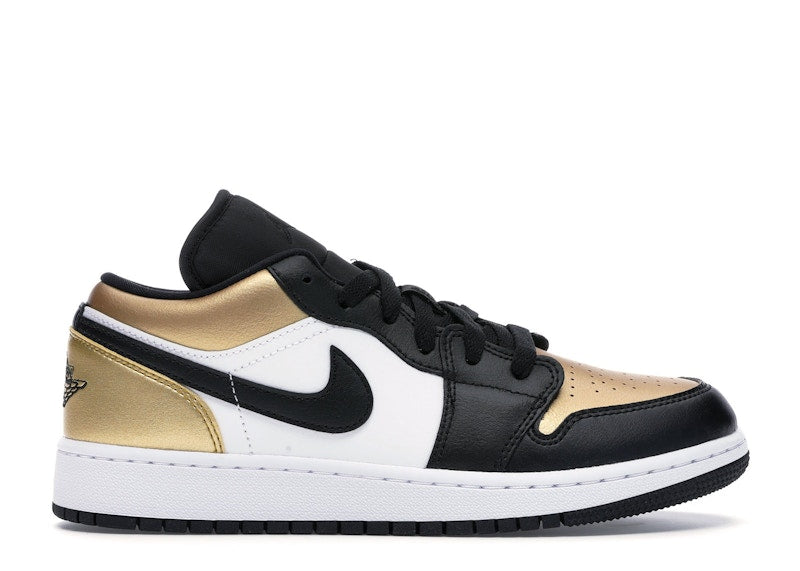 Jordan 1 Low Gold Toe (GS) (Preowned Size 7y)